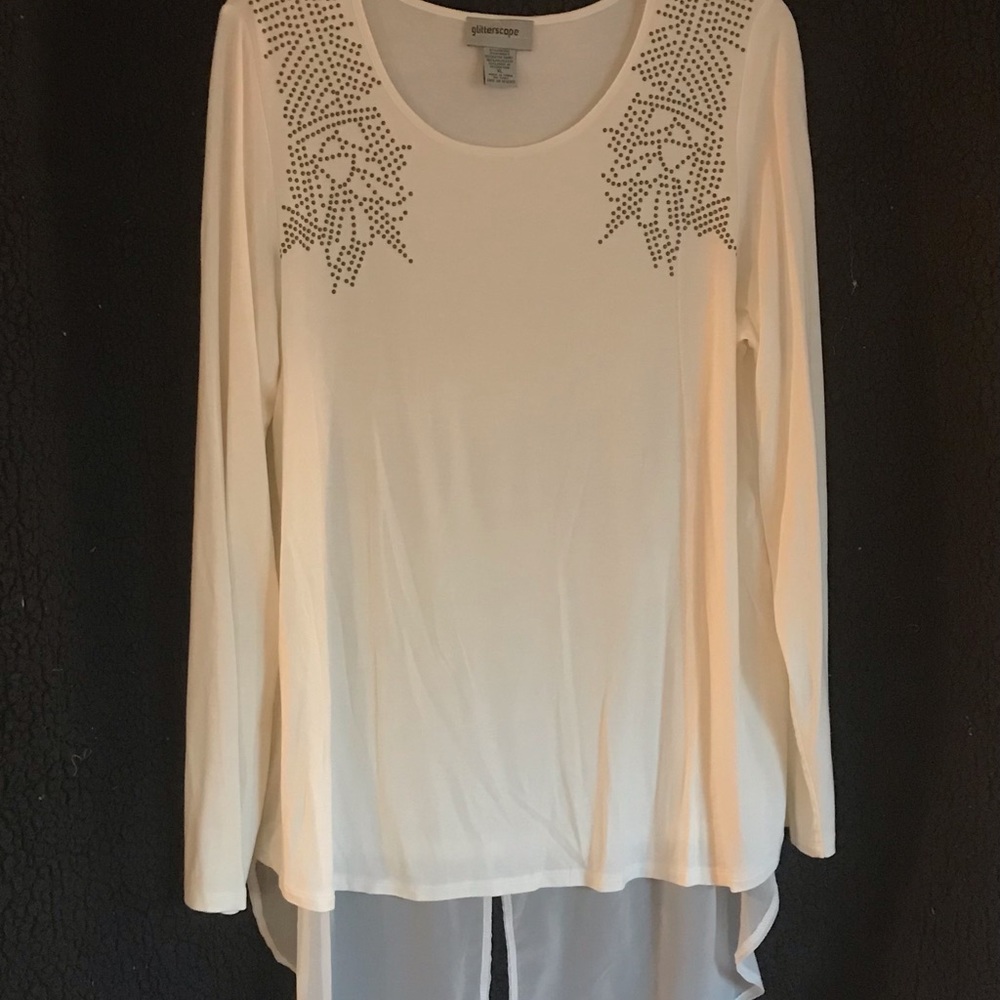 Glitterscape tunic top